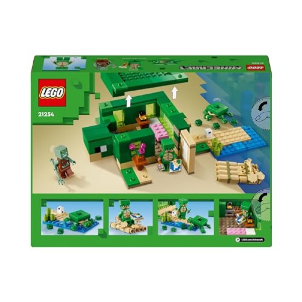 LEGO Minecraft The Turtle Beach House with Animal Toys 21254 - Image 9