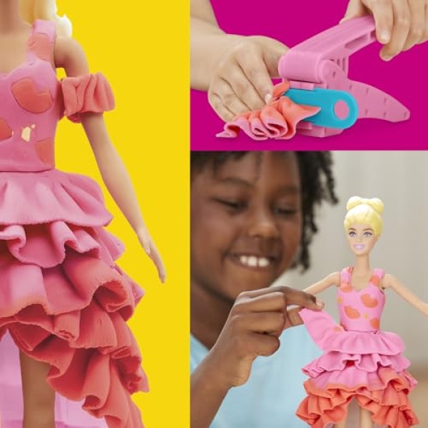Play-Doh Barbie Designer Fashion Show Playset with 6 Tubs - Image 4