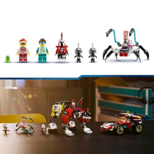 LEGO DREAMZzz 2in1 Cooper's Tiger Mech, Zero's Hot Rod 71497 - Image 3