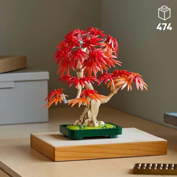 LEGO Botanicals Japanese Red Maple Bonsai Tree DIY Set 10348 - Image 2