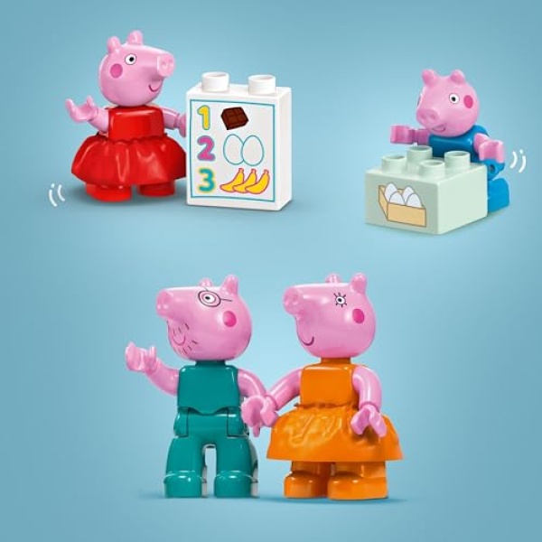 LEGO DUPLO Peppa Pig Supermarket Toy with Figures 10434 - Image 4