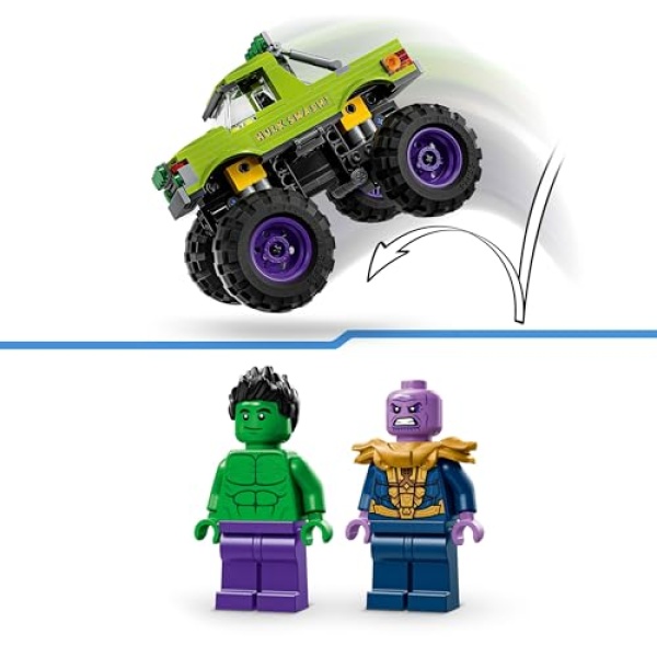 LEGO Marvel The Hulk Truck vs. Thanos Building Toy Set 76312 - Image 4