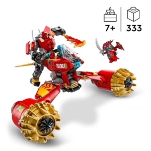 LEGO NINJAGO Kai's Mech Storm Rider 2in1 Ninja Toy Set 71830