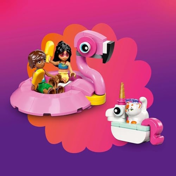 LEGO Friends Unicorn & Flamingo Pool Party Toy Set 42658 - Image 5