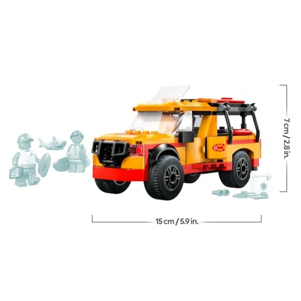 LEGO City Lifeguard Beach Rescue Truck & Shark Toys 60453 - Image 6