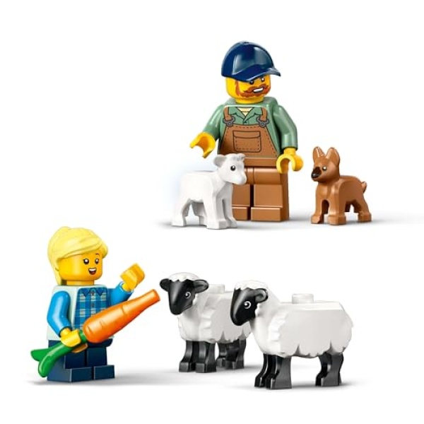 LEGO City Red Farm Tractor with Trailer & Sheep Toys 60461 - Image 4