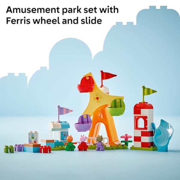 LEGO DUPLO Peppa Pig Funfair Toddler Learning Toy 10453 - Image 3