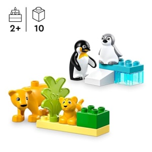 LEGO DUPLO Wild Animal Families: Penguins & Lions Set 10442