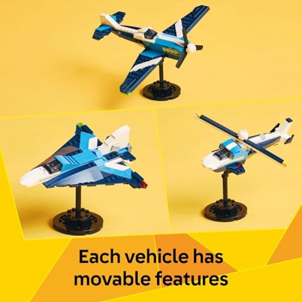 LEGO Creator 3in1 Aircraft: Race Plane Toy for Kids 31160 - Image 5