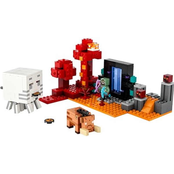LEGO Minecraft The Nether Portal Ambush Building Toy 21255 - Image 3