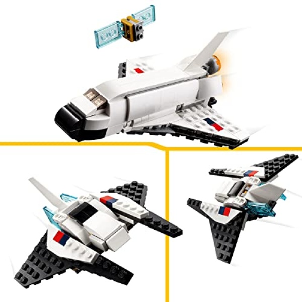 LEGO Creator 3 in 1 Space Shuttle & Spaceship Toys 31134 - Image 2