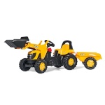 JCB Tractor with Frontloader and Trailer