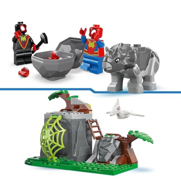LEGO Marvel Spidey And Friends Dino Crawler Rescue 11199 - Image 4