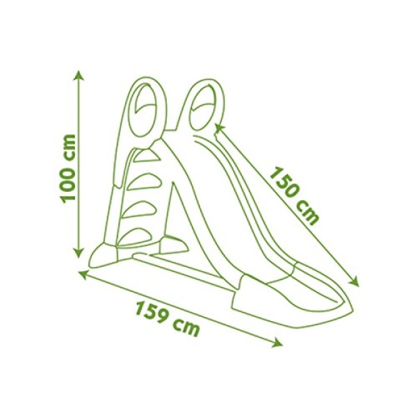 Smoby 5ft Kids Garden Slide - Orange and Yellow - Image 4