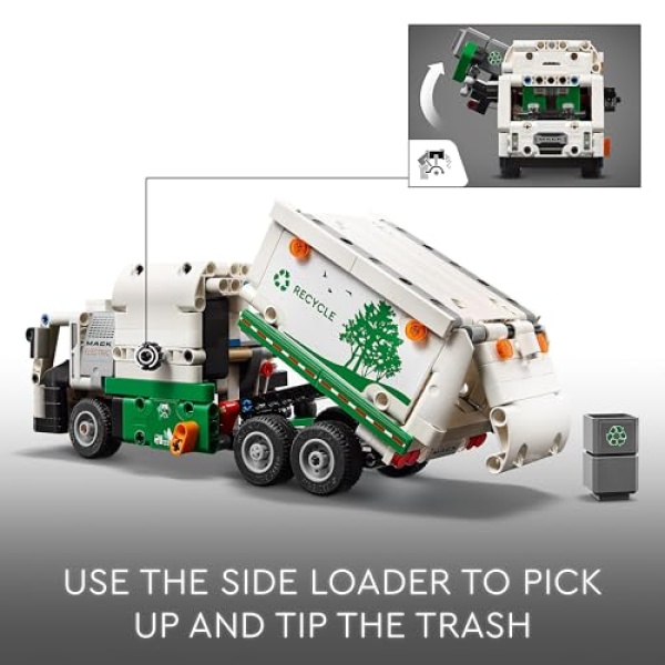 LEGO Technic Mack LR Electric Garbage Truck Toy 42167 - Image 4