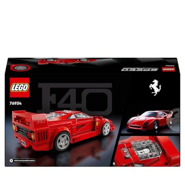 LEGO Speed Champions Ferrari F40 Supercar Vehicle Toy 76934 - Image 9