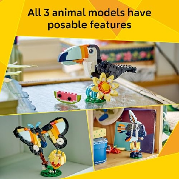 LEGO Creator 3in1 Wild Animals: Tropical Toucan Set 31173 - Image 2