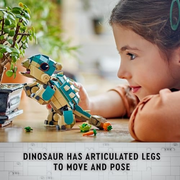 LEGO Jurassic World Baby Bumpy: Ankylosaurus Toy Set 76962 - Image 5