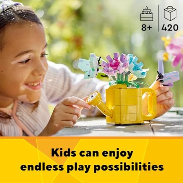 LEGO Creator 3in1 Flowers in Watering Can Nature Toys 31149 - Image 2