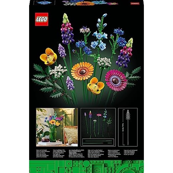 LEGO Icons Wildflower Bouquet Flowers Set for Adults 10313 - Image 9