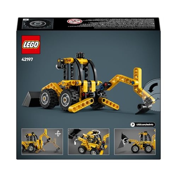 LEGO Technic Backhoe Loader Construction Vehicle Toy 42197 - Image 8