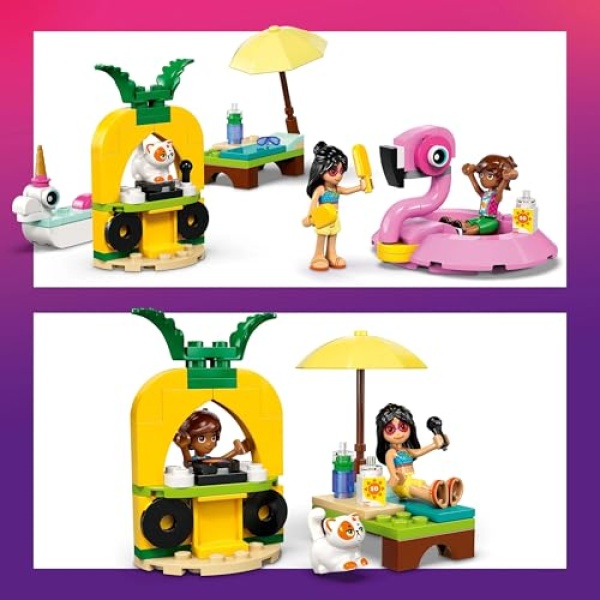 LEGO Friends Unicorn & Flamingo Pool Party Toy Set 42658 - Image 4