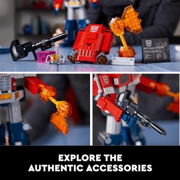 LEGO Icons Optimus Prime Transformers Robot Model Set 10302 - Image 4