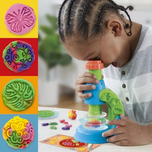 Play-Doh Light & Look Microscope with 5 Tubs & Accessories - Image 2