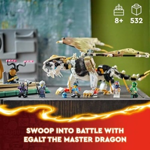 LEGO NINJAGO Egalt the Master Dragon Toy Ninja Playset 71809