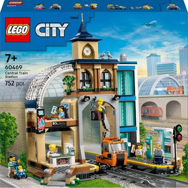 LEGO City Central Train Station Construction Toy Set 60469 - Image 8