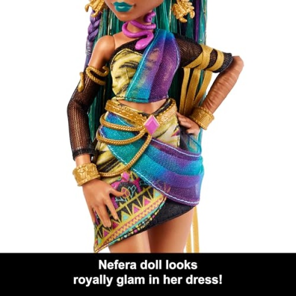 Monster High Nefera De Nile Doll, with Pet Scarab - Image 2