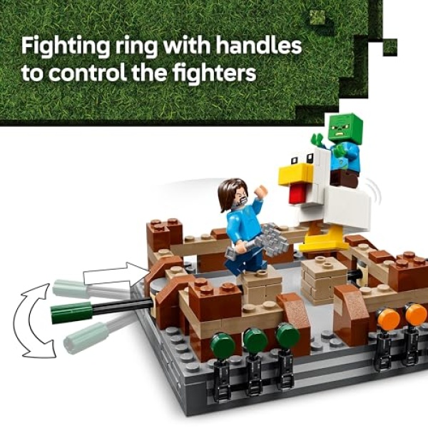 LEGO Minecraft Woodland Mansion Fighting Ring Toy Set 21272 - Image 3