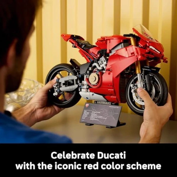 LEGO Technic Ducati Panigale V4 S Motorcycle Model Set 42202 - Image 6