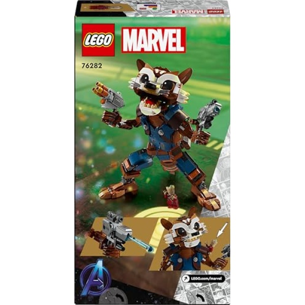 LEGO Marvel Rocket & Baby Groot Buildable Toy Figures 76282 - Image 8