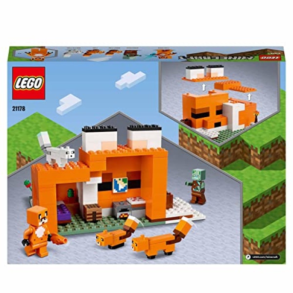 LEGO Minecraft The Fox Lodge House Animals Toy 21178 - Image 6