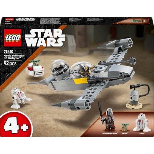 LEGO Star Wars Mando and Grogu's N-1 Starfighter Set 75410 - Image 7