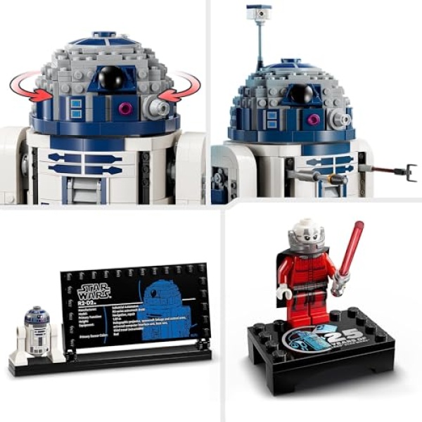 LEGO Star Wars R2-D2 Model, Buildable Toy Droid Figure 75379 - Image 4