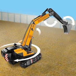 LEGO City Yellow Construction Excavator Digger Toy Set 60420