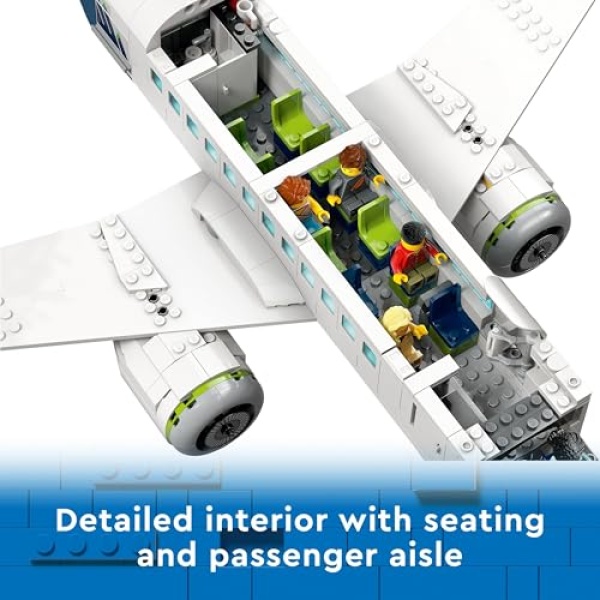 LEGO City Passenger Aeroplane Toy & 4 Airport Vehicles 60367 - Image 3