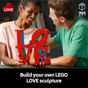 LEGO ART LOVE Home Decor Building Set for Adults 31214