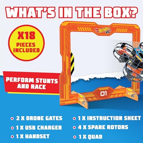 Hot Wheels RC Hawk Racing Drone - Image 3