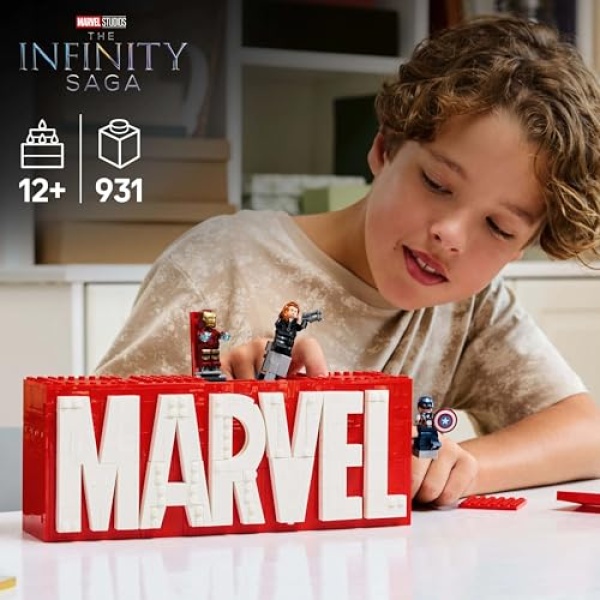 LEGO Marvel: MARVEL Logo & Minifigures Building Toy 76313 - Image 2