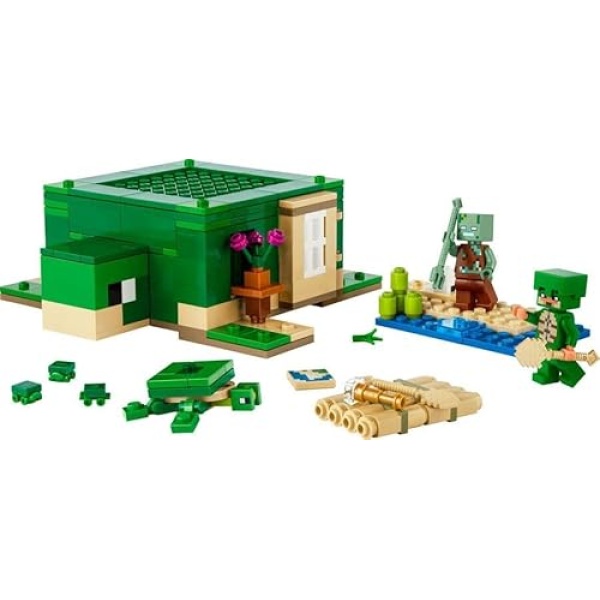 LEGO Minecraft The Turtle Beach House with Animal Toys 21254 - Image 3