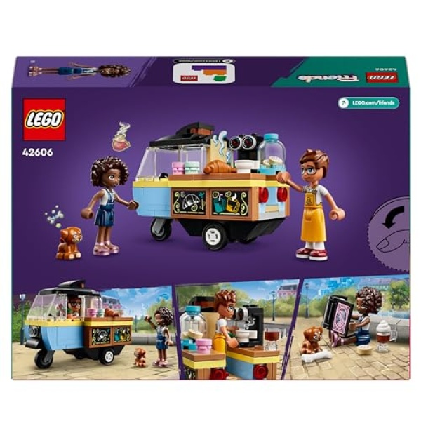 LEGO Friends Mobile Bakery Food Cart Toy Vehicle Set 42606 - Image 7
