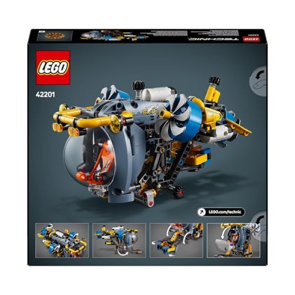 LEGO Technic Deep-Sea Research Submarine Building Toy 42201 - Image 8