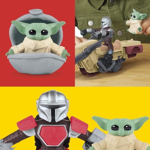 Play-Doh Star Wars Mandalorian & Grogu Speeder with 4 Tubs - Image 2