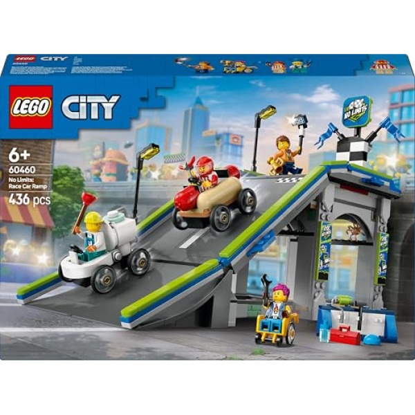 LEGO City No Limits: Race Car Ramp Track Toy Playset 60460 - Image 7