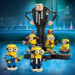 LEGO Despicable Me Brick-Built Gru and Minions Toy Set 75582
