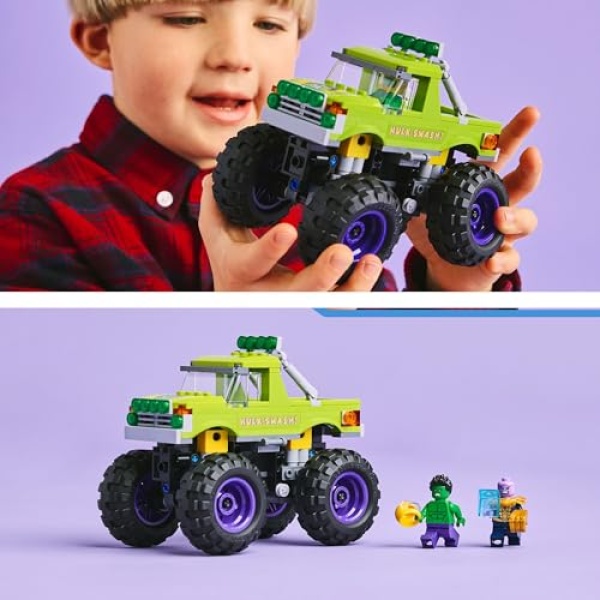 LEGO Marvel The Hulk Truck vs. Thanos Building Toy Set 76312 - Image 5