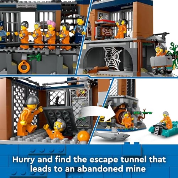 LEGO City Police Prison Island with Helicopter Toy 60419 - Image 4